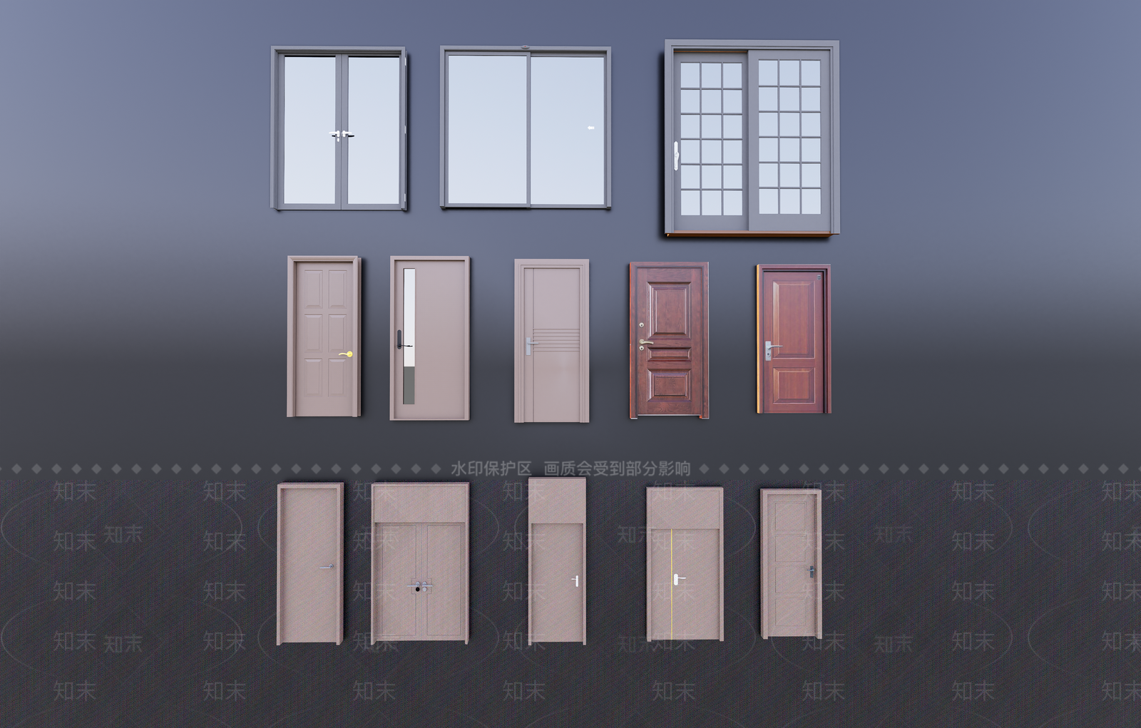 现代单开门SU模型下载【ID:1146985796】