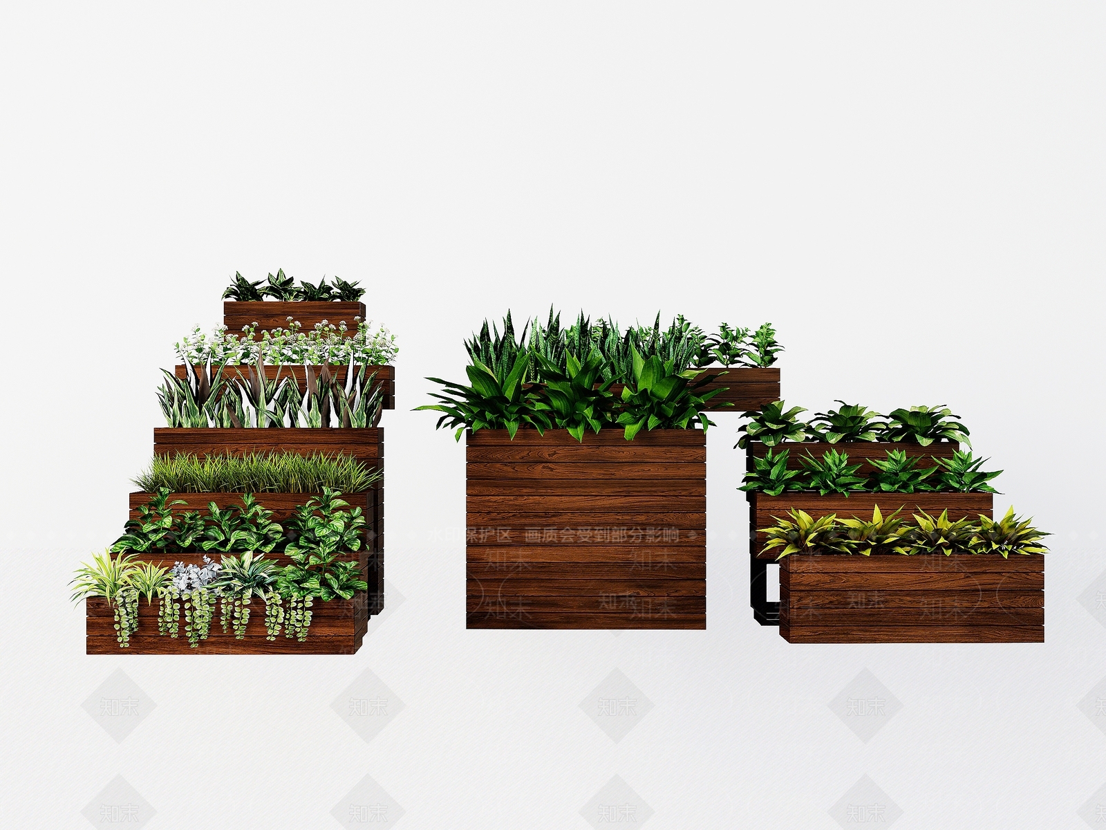 现代花箱3D模型下载【ID:1146652183】