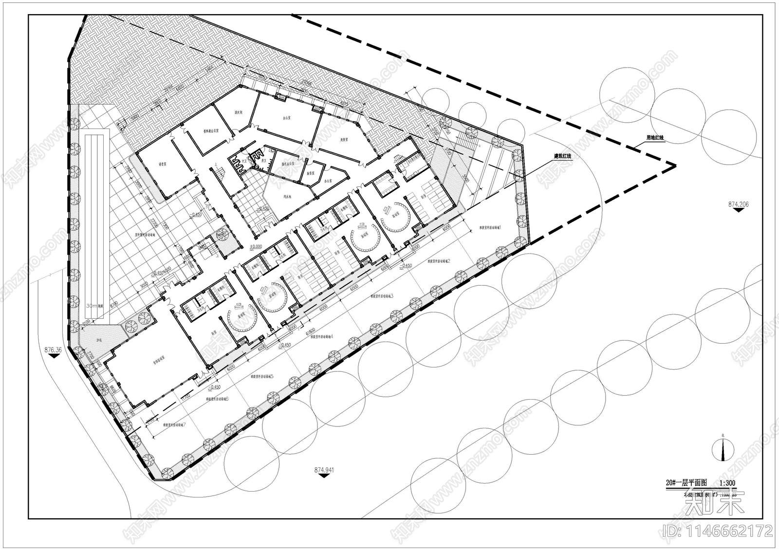 幼儿园建筑cad施工图下载【ID:1146662172】