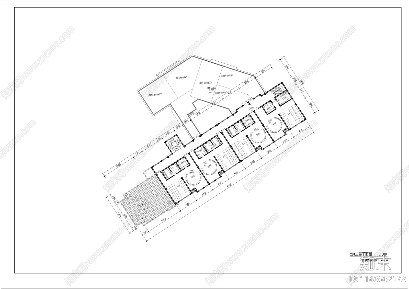 幼儿园建筑cad施工图下载【ID:1146662172】