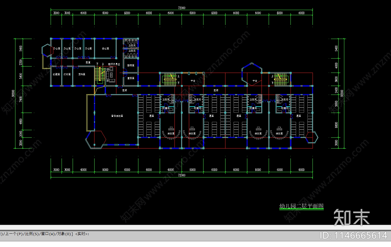 幼儿园建筑cad施工图下载【ID:1146665614】
