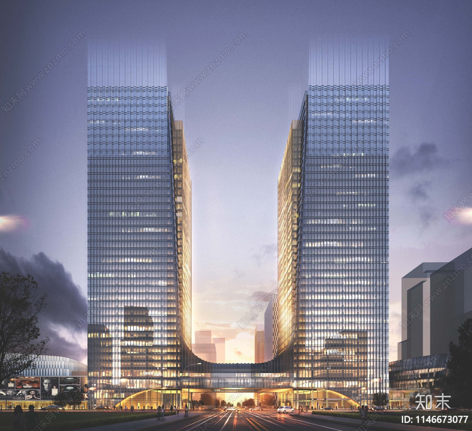 青岛环球金融中心建筑规划方案文本下载【ID:1146673077】