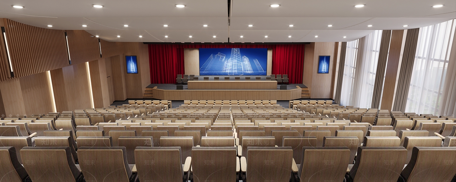 现代报告厅3D模型下载【ID:1146673893】
