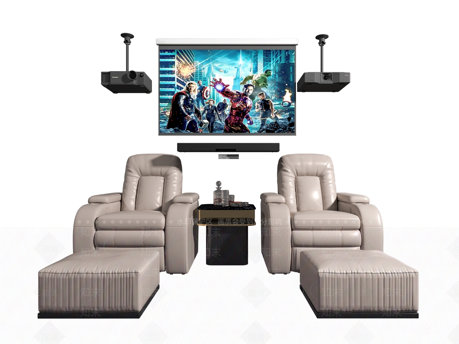 现代按摩椅3D模型下载【ID:1146677845】