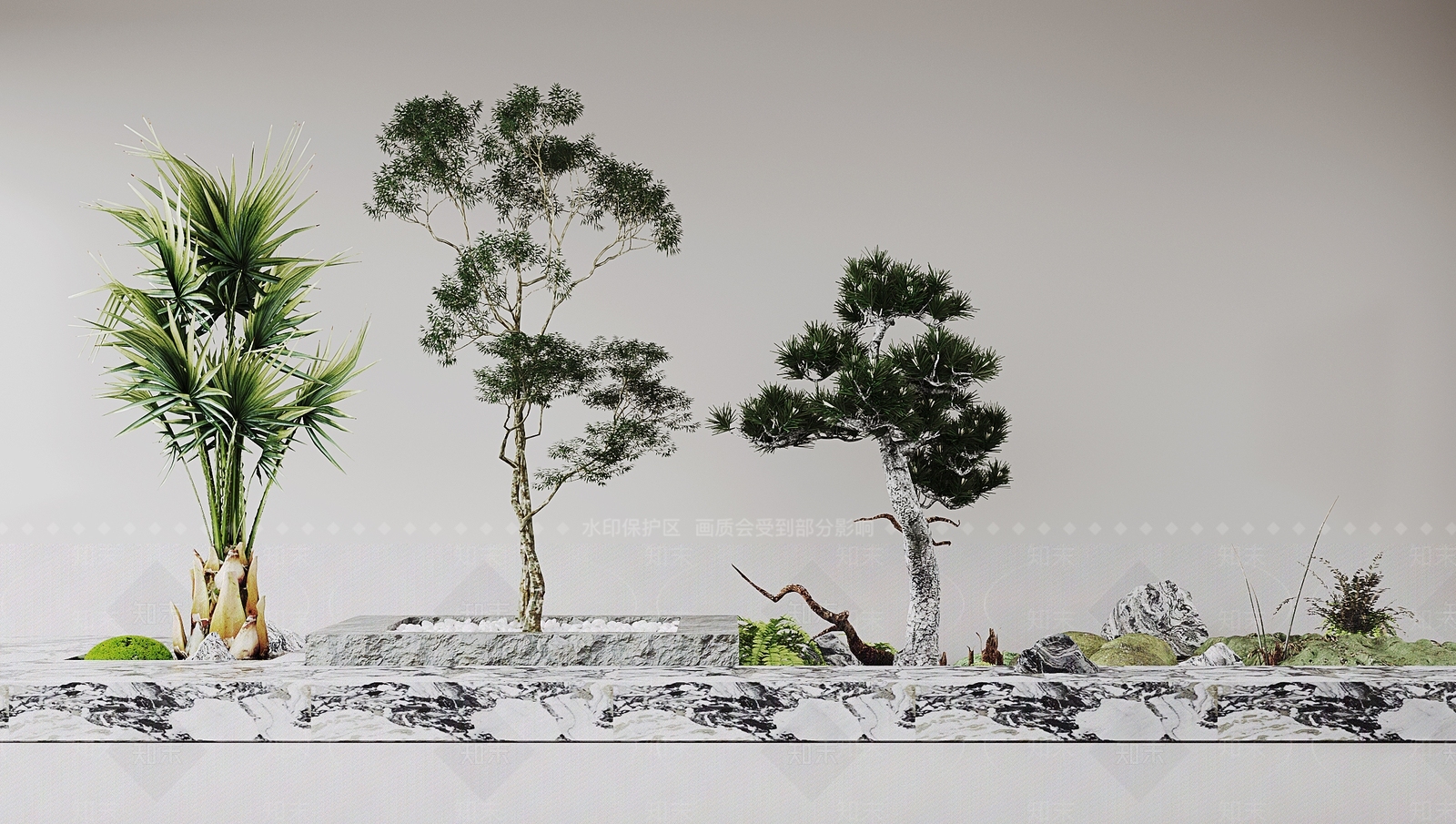 花坛3D模型下载【ID:1146680228】