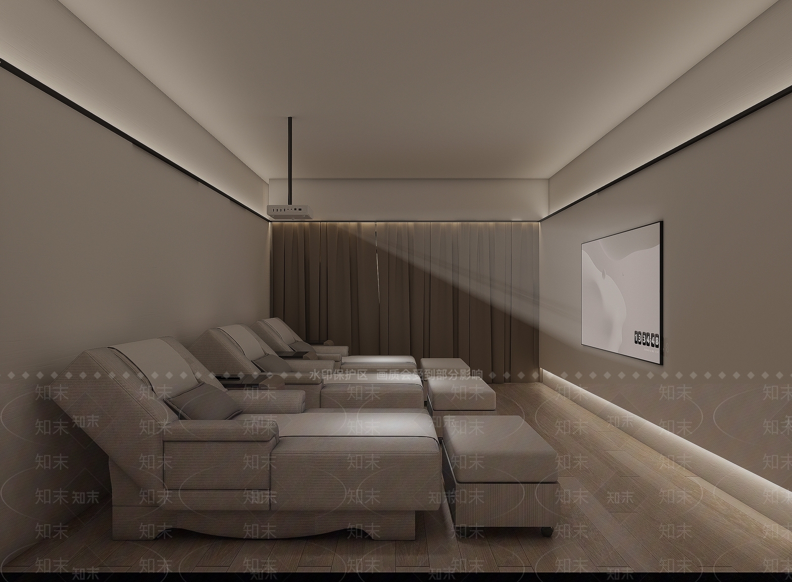 现代足疗按摩房3D模型下载【ID:1146683720】