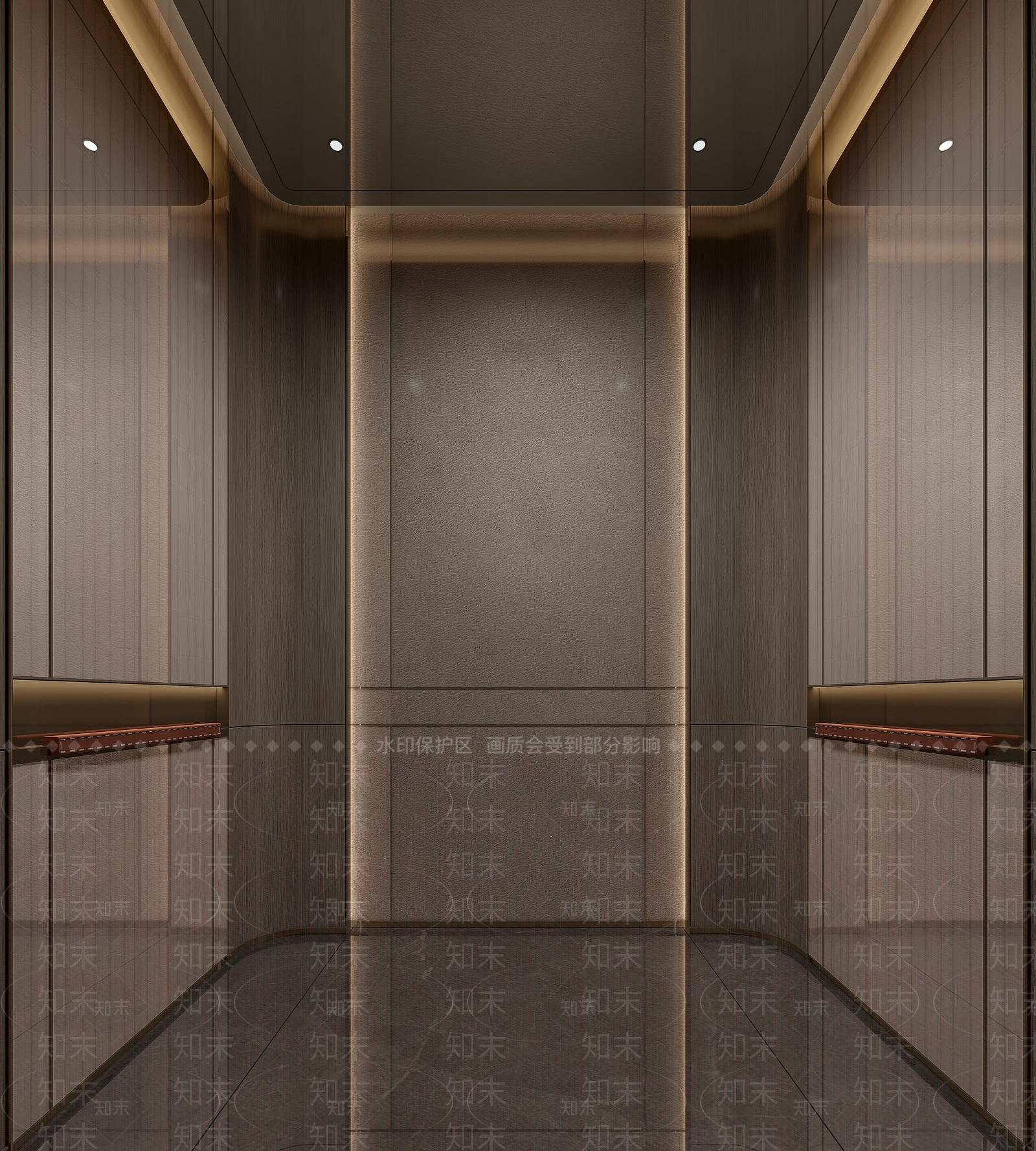 现代电梯轿厢3D模型下载【ID:1146683804】