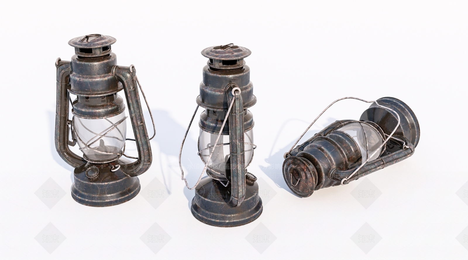 现代老旧煤油灯3D模型下载【ID:1146686770】