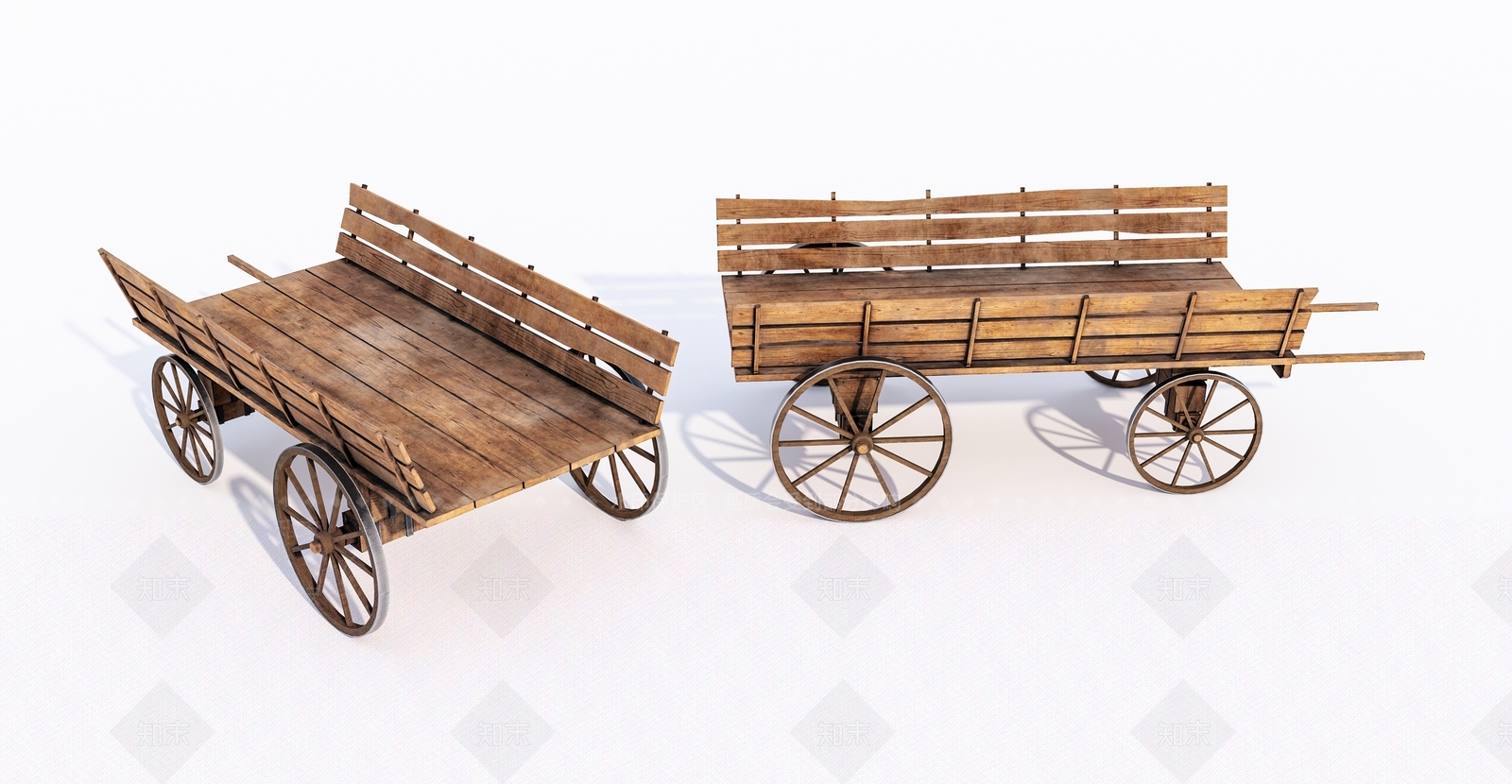 现代马车3D模型下载【ID:1146686954】