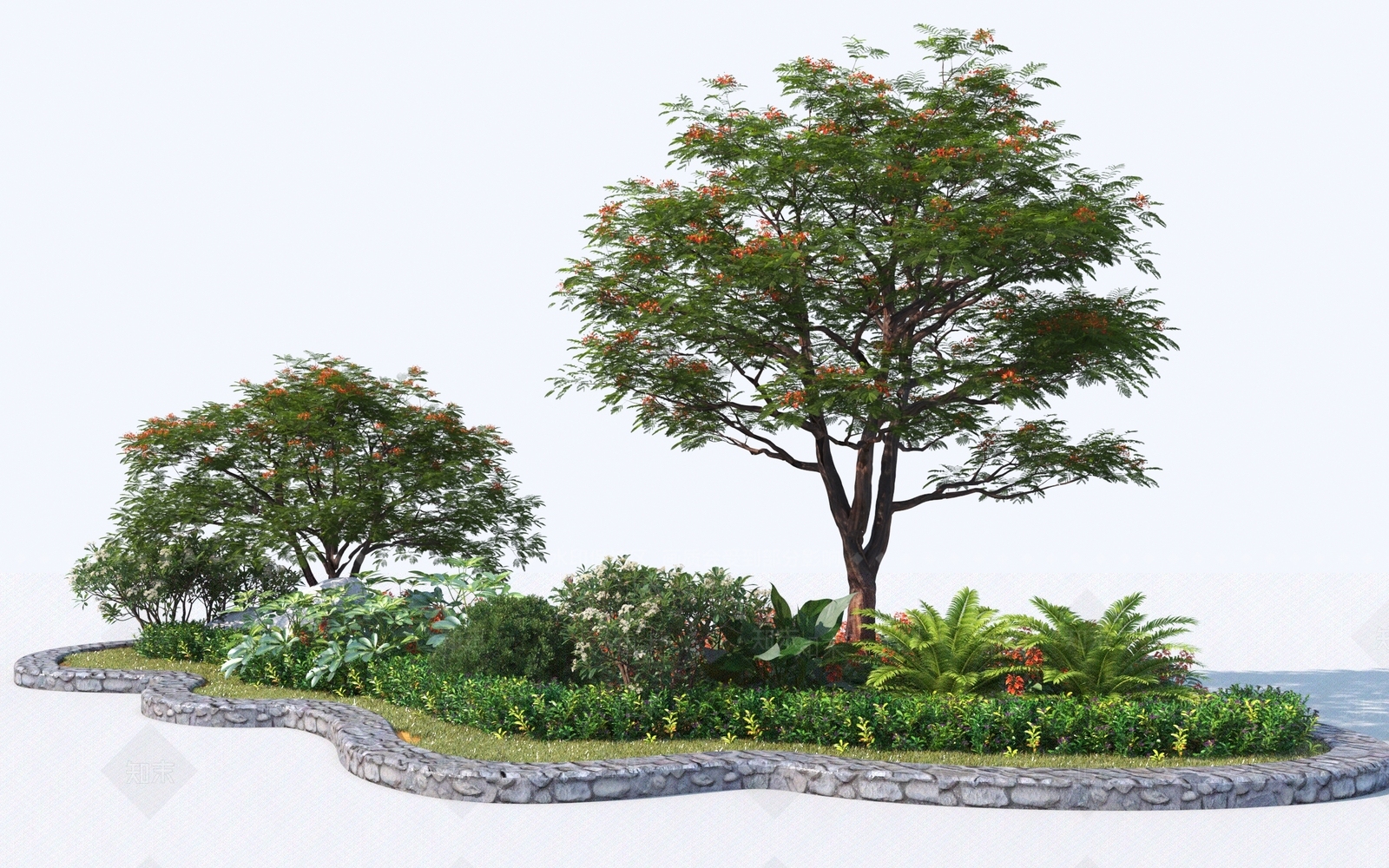花坛3D模型下载【ID:1146694836】