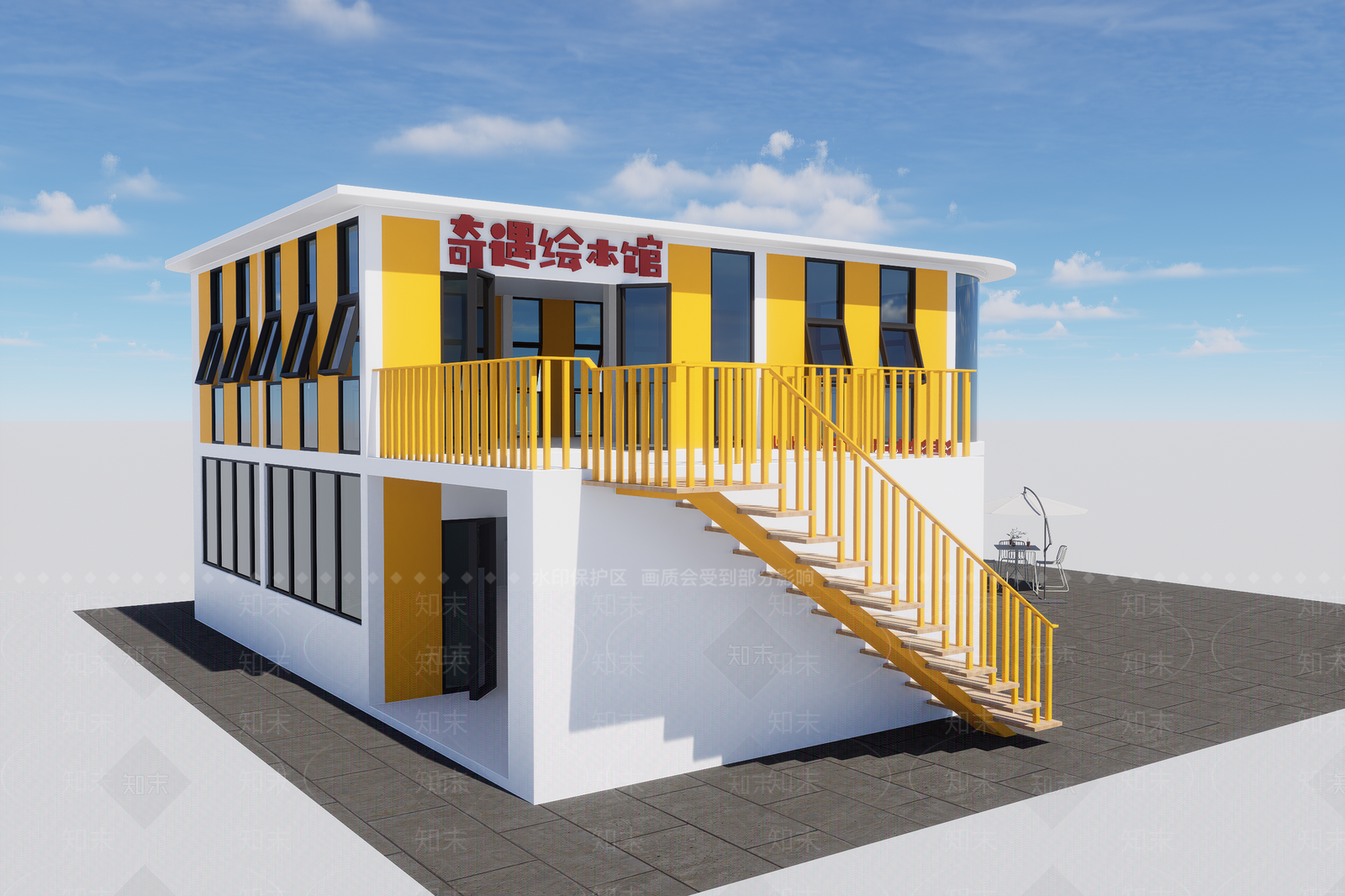现代社区公共空间SU模型下载【ID:1146696727】