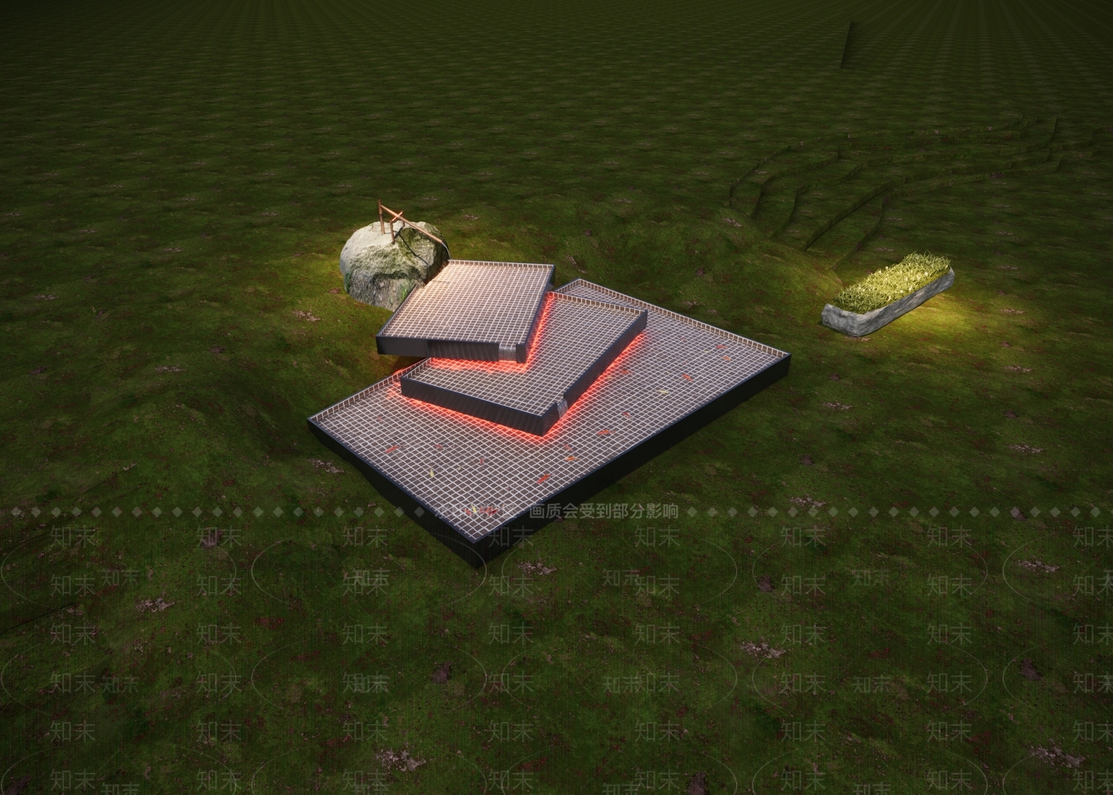 现代水池3D模型下载【ID:1146708541】