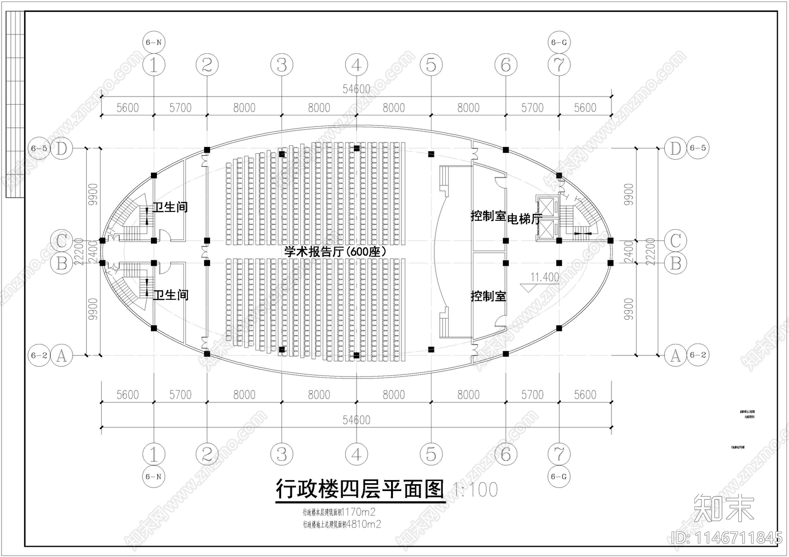 医院行政办公楼总平图施工图下载【ID:1146711845】