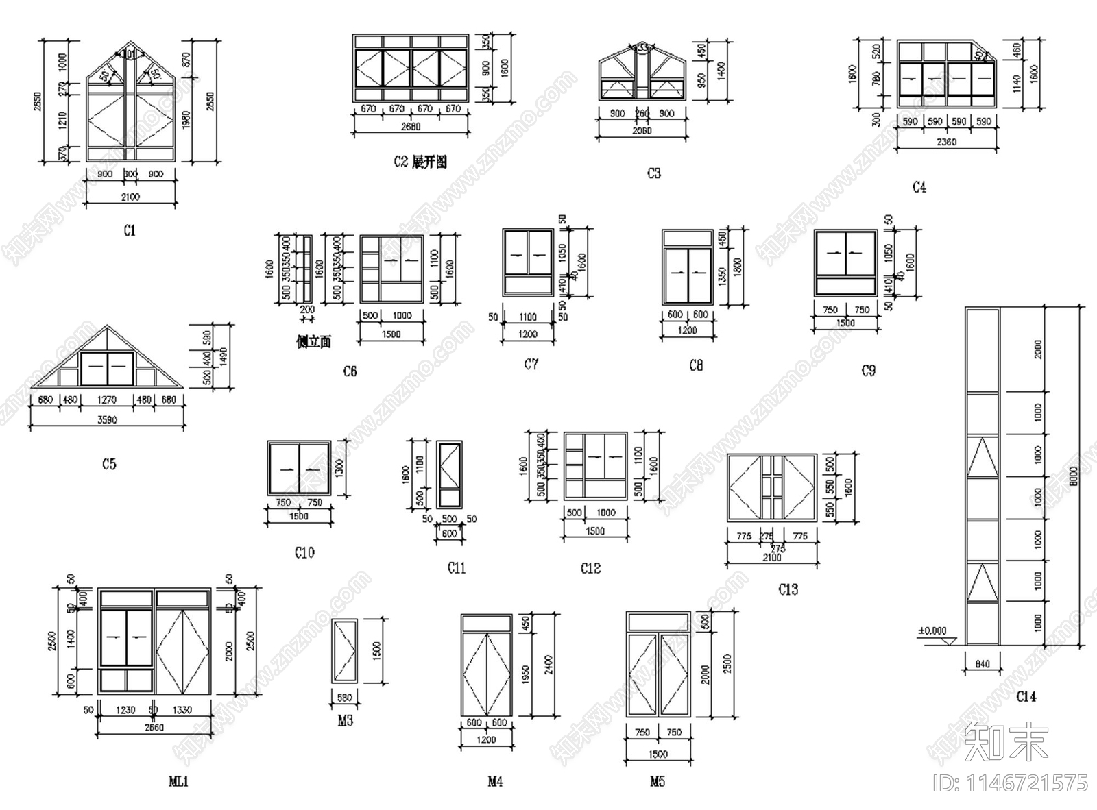 别墅式疗养院建筑施工图下载【ID:1146721575】