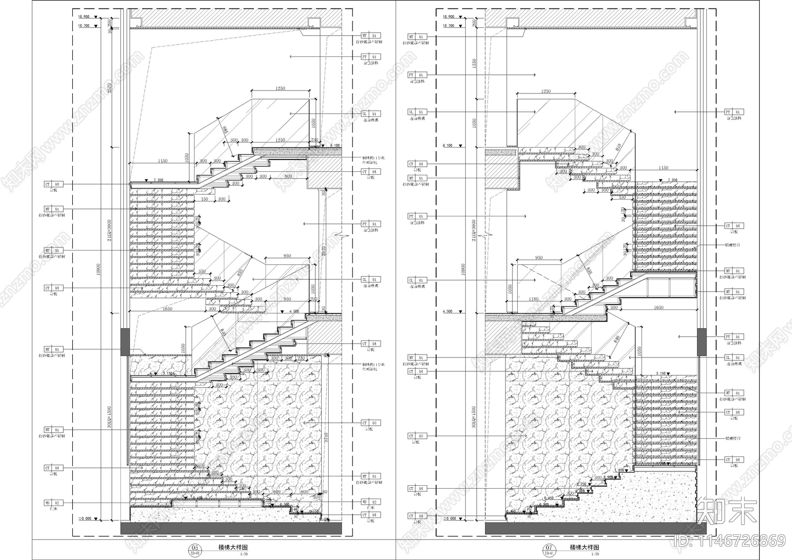 深圳华侨城东方花园私宅室内cad施工图下载【ID:1146726869】