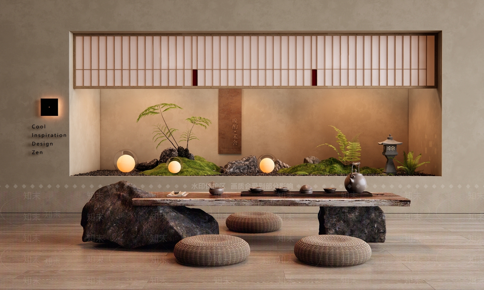 日式茶室3D模型下载【ID:1146725858】