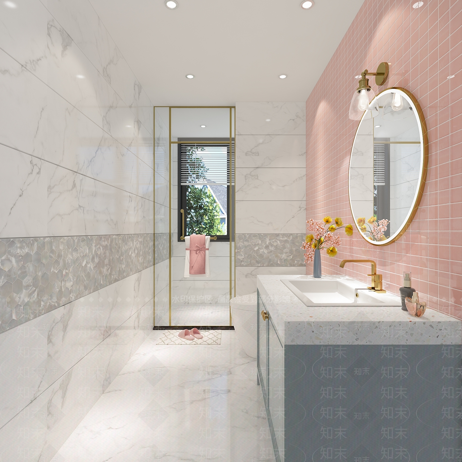 现代儿童房卫生间3D模型下载【ID:1146727424】