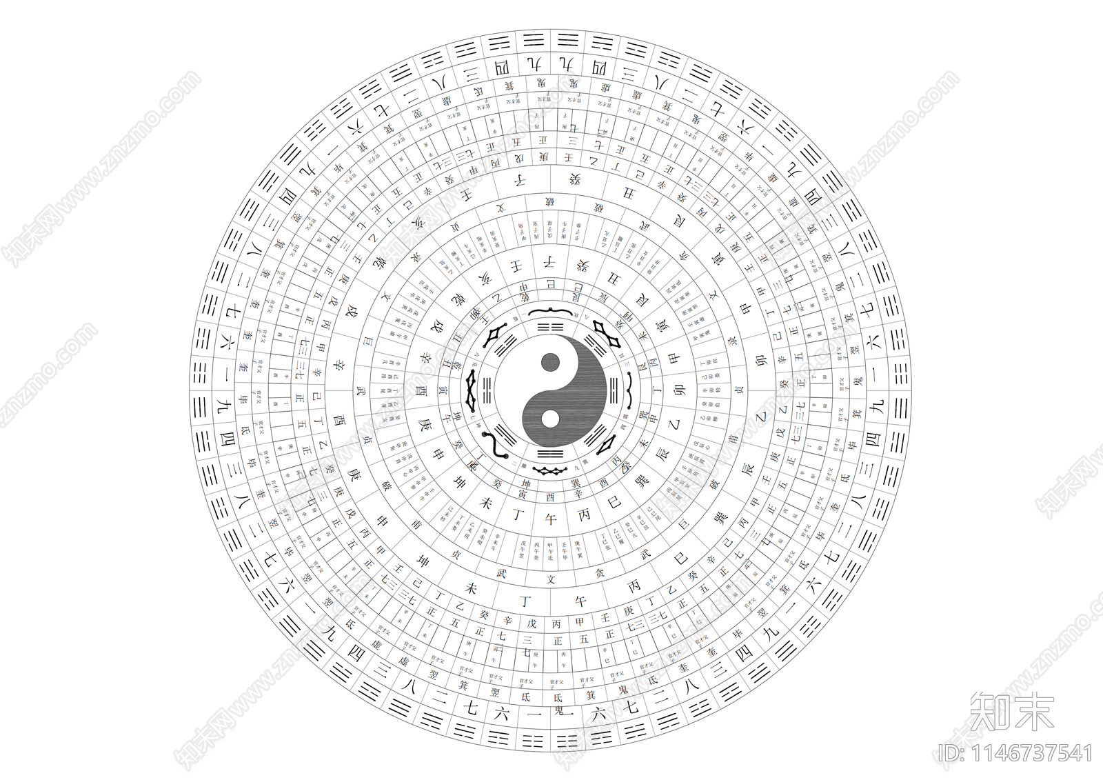 风水罗盘图库施工图下载【ID:1146737541】
