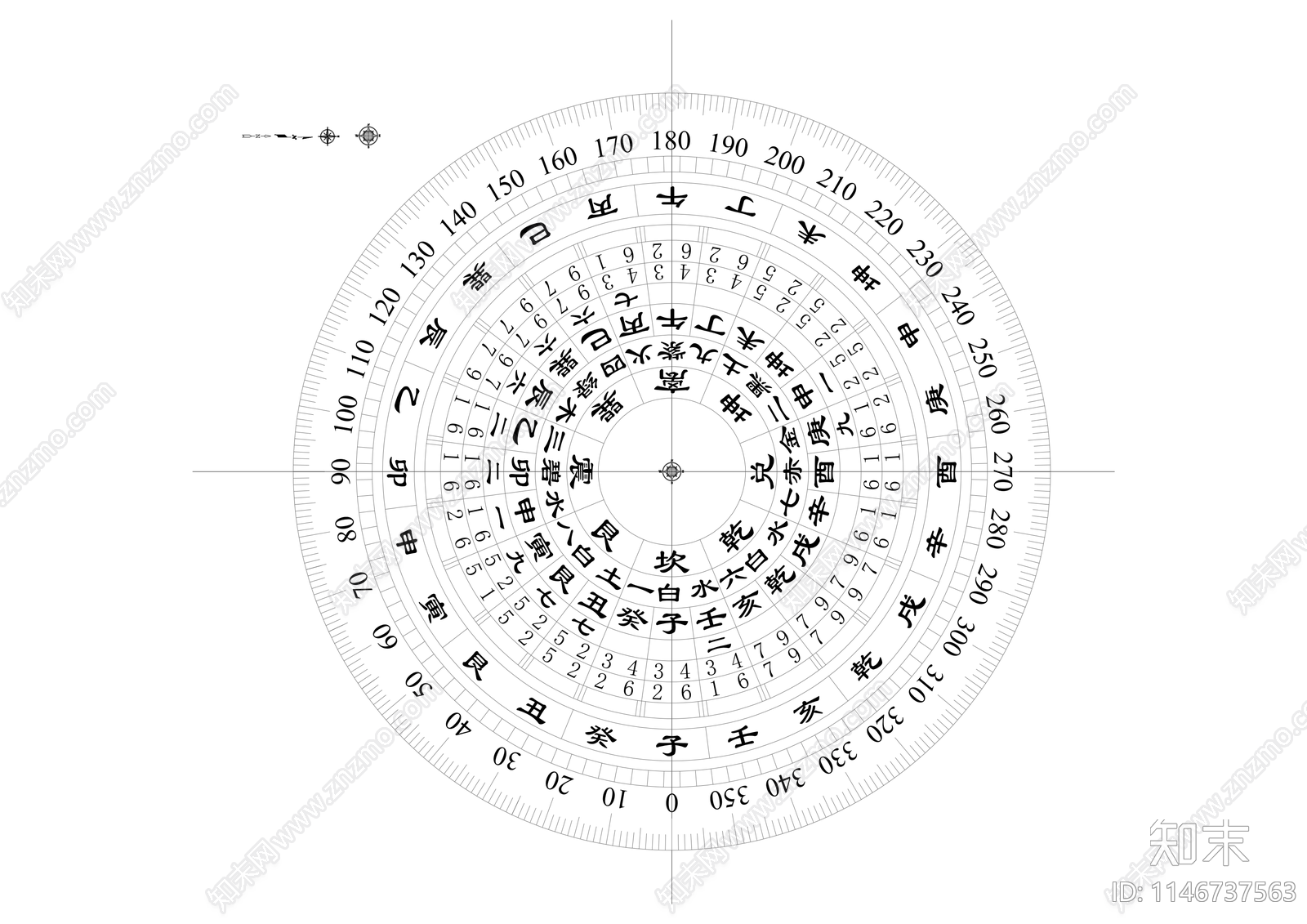 风水罗盘图库施工图下载【ID:1146737563】