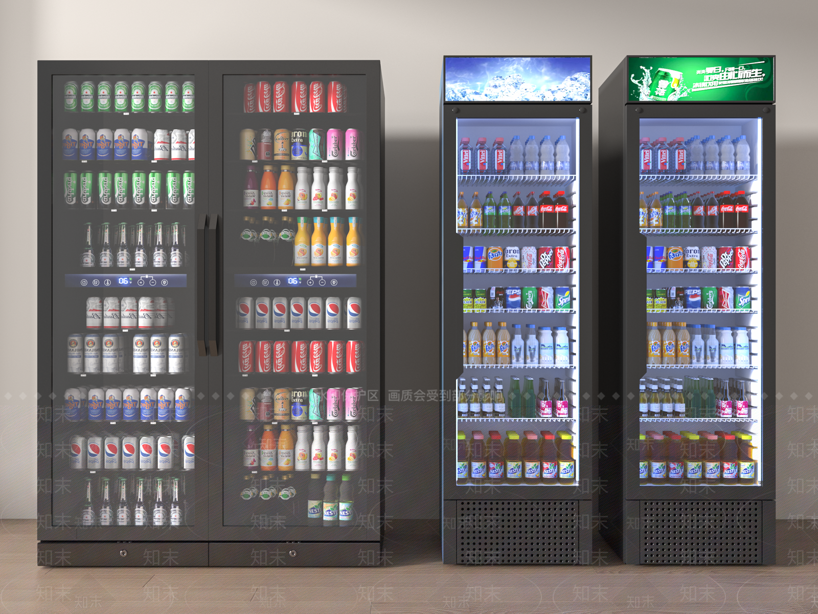 现代冰柜3D模型下载【ID:1146741607】