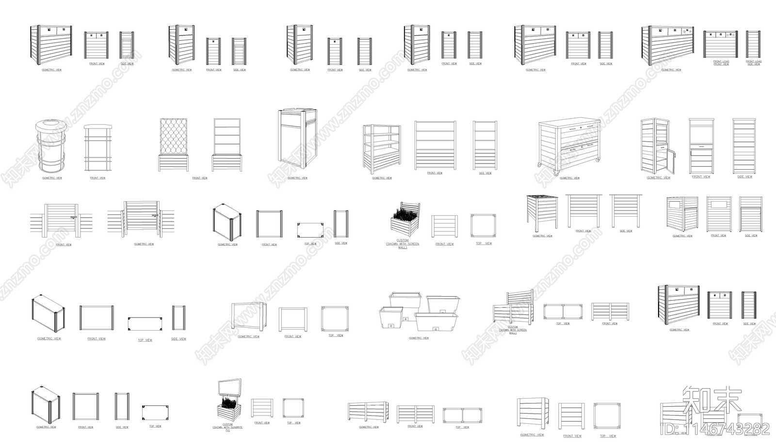 木制花坛图库施工图下载【ID:1146743282】