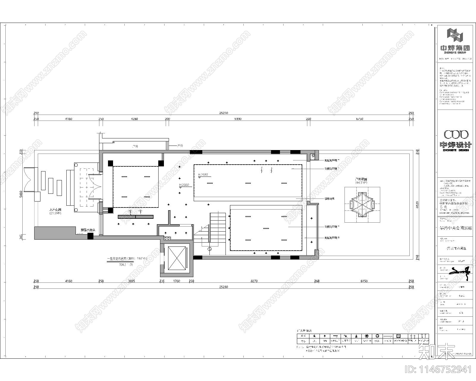 450m²三层别墅室内cad施工图下载【ID:1146752941】