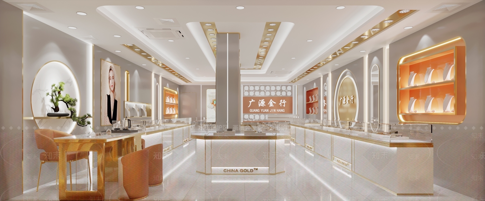 黄金金店3D模型下载【ID:1146754472】