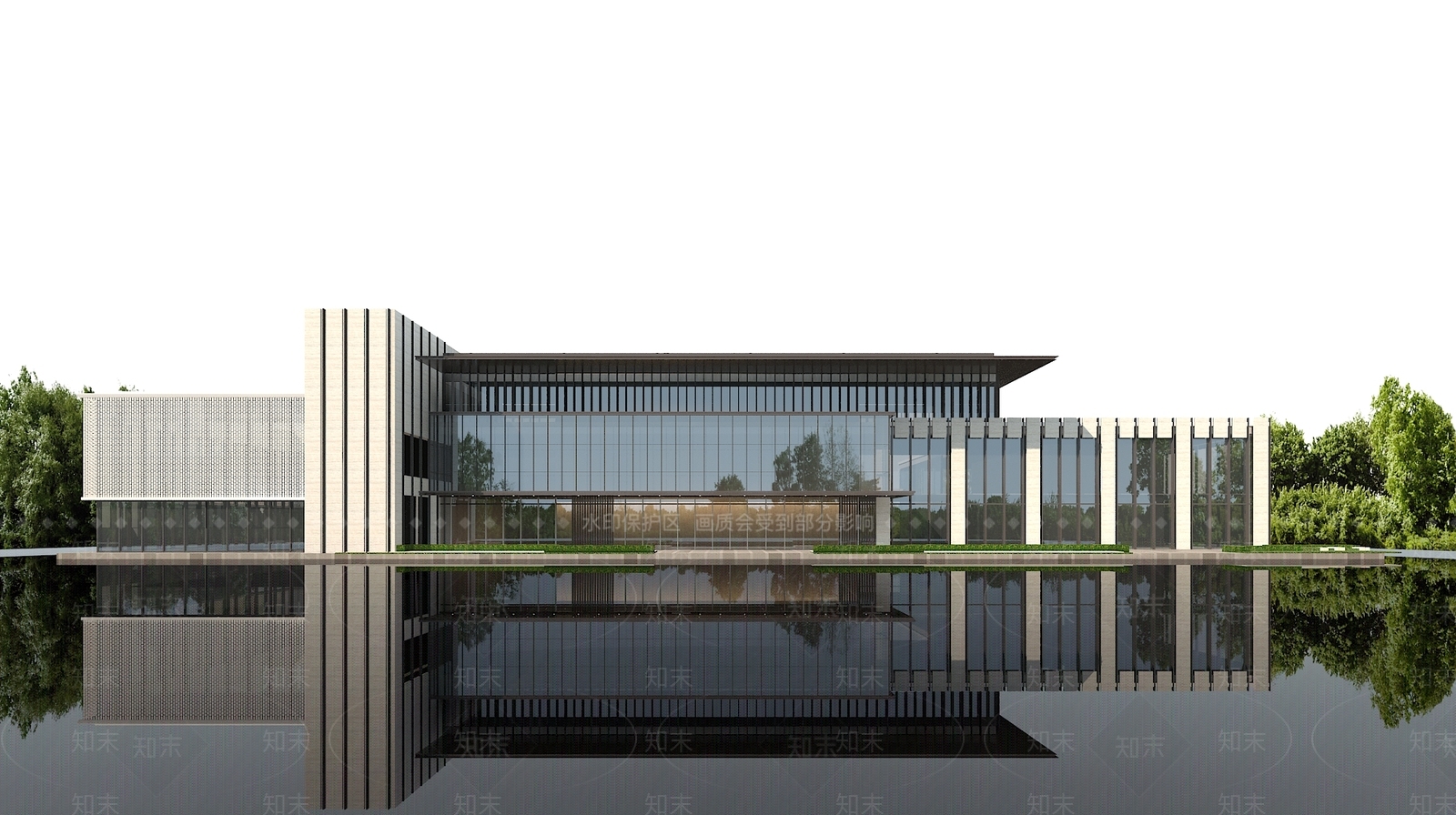 酒店会所售楼部门楼3D模型下载【ID:1146860834】