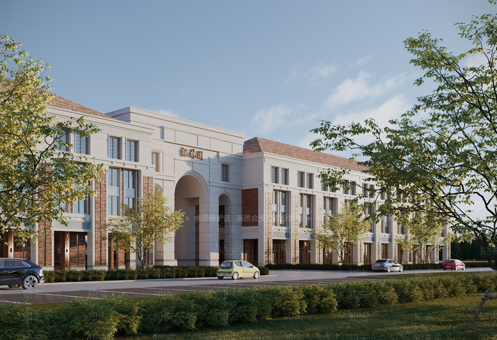 简欧商业建筑3D模型下载【ID:1147898655】