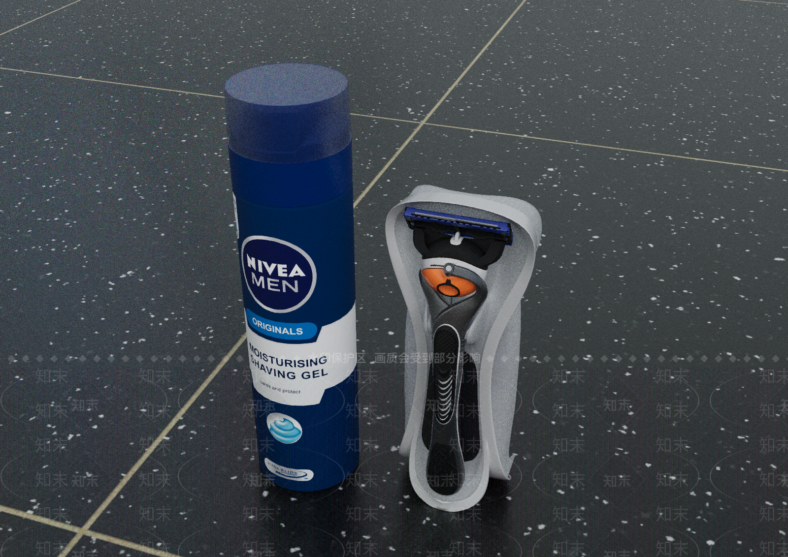 男士剃须刀3D模型下载【ID:1146775497】