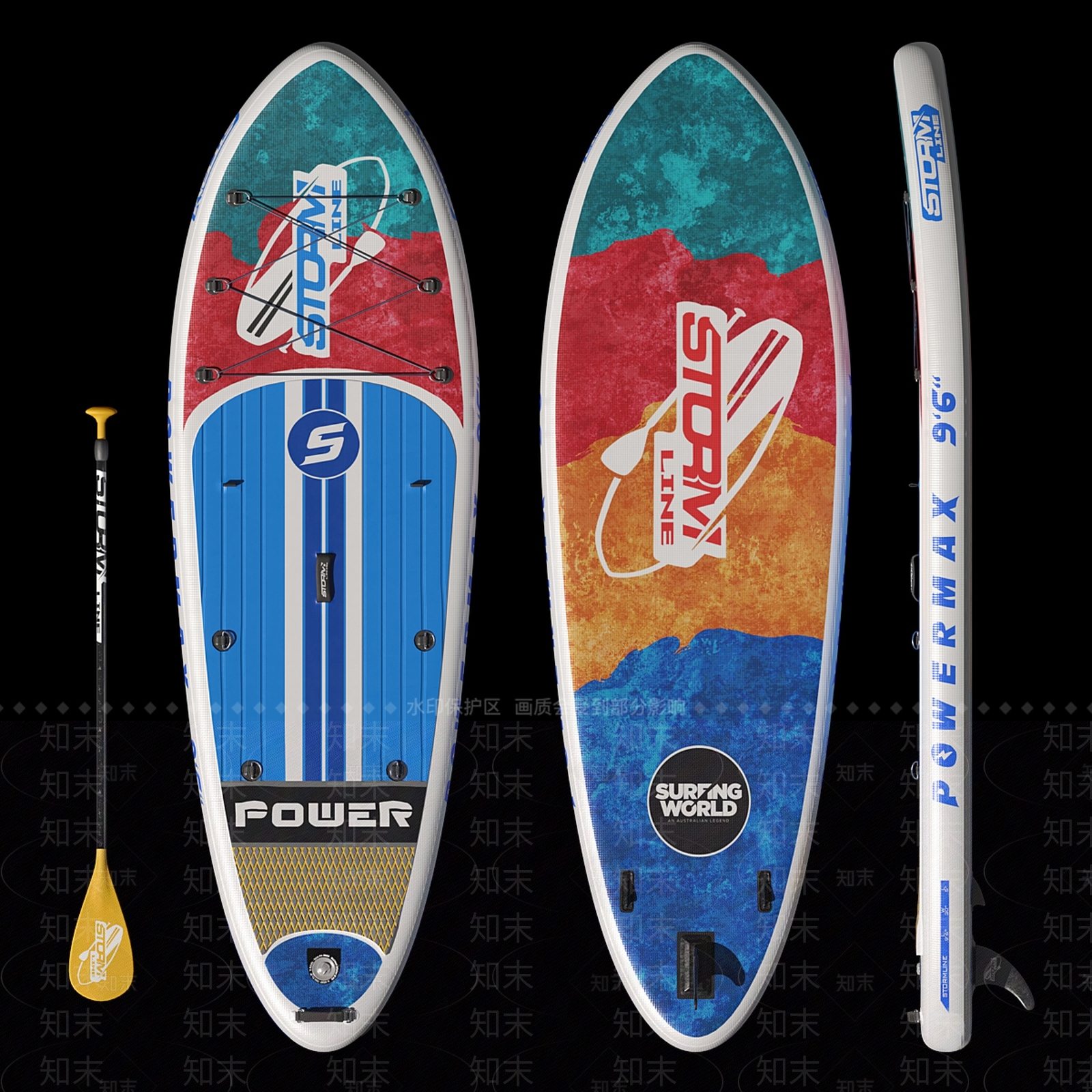 现代皮划艇3D模型下载【ID:1146796610】