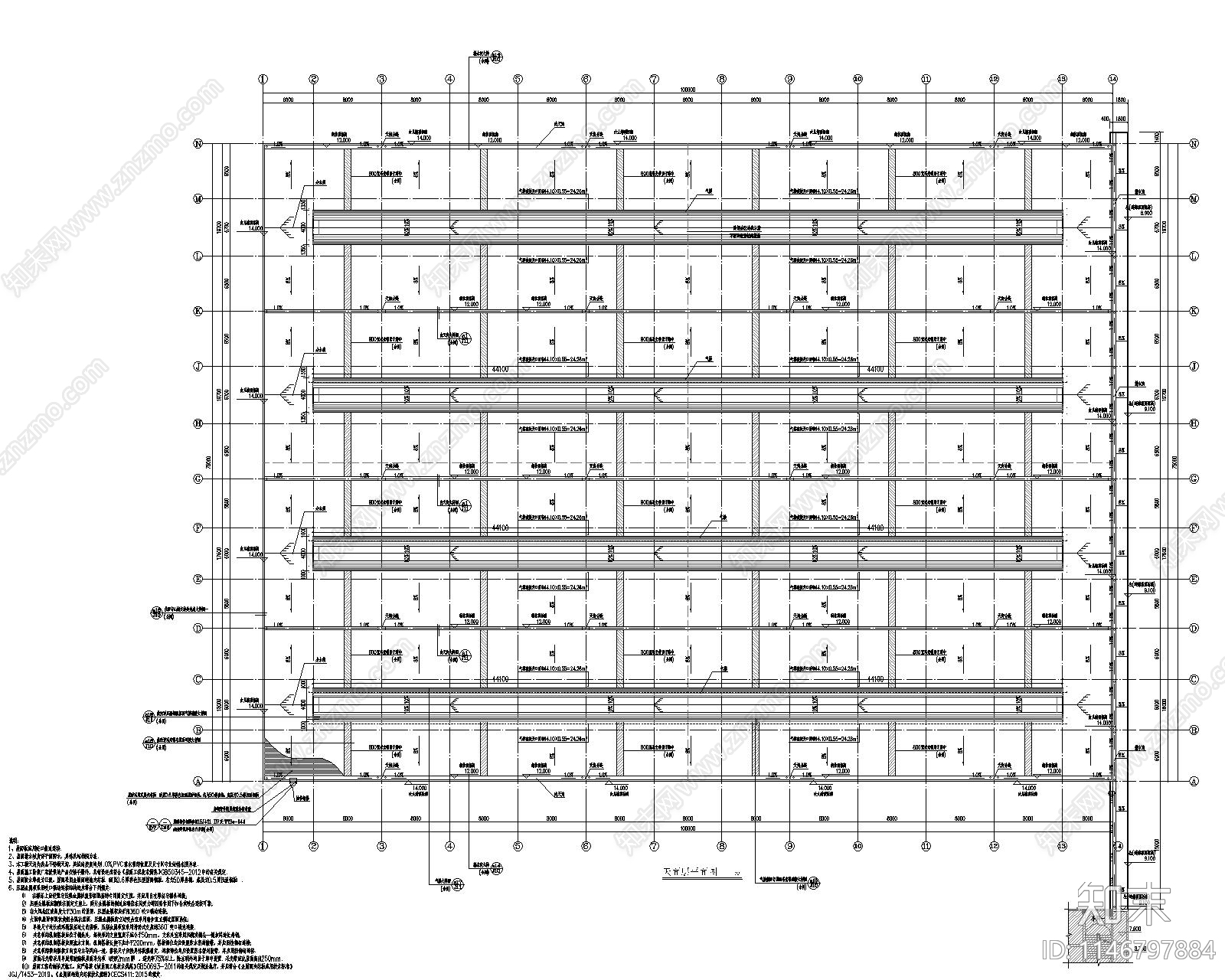 厂房车间建筑cad施工图下载【ID:1146797884】