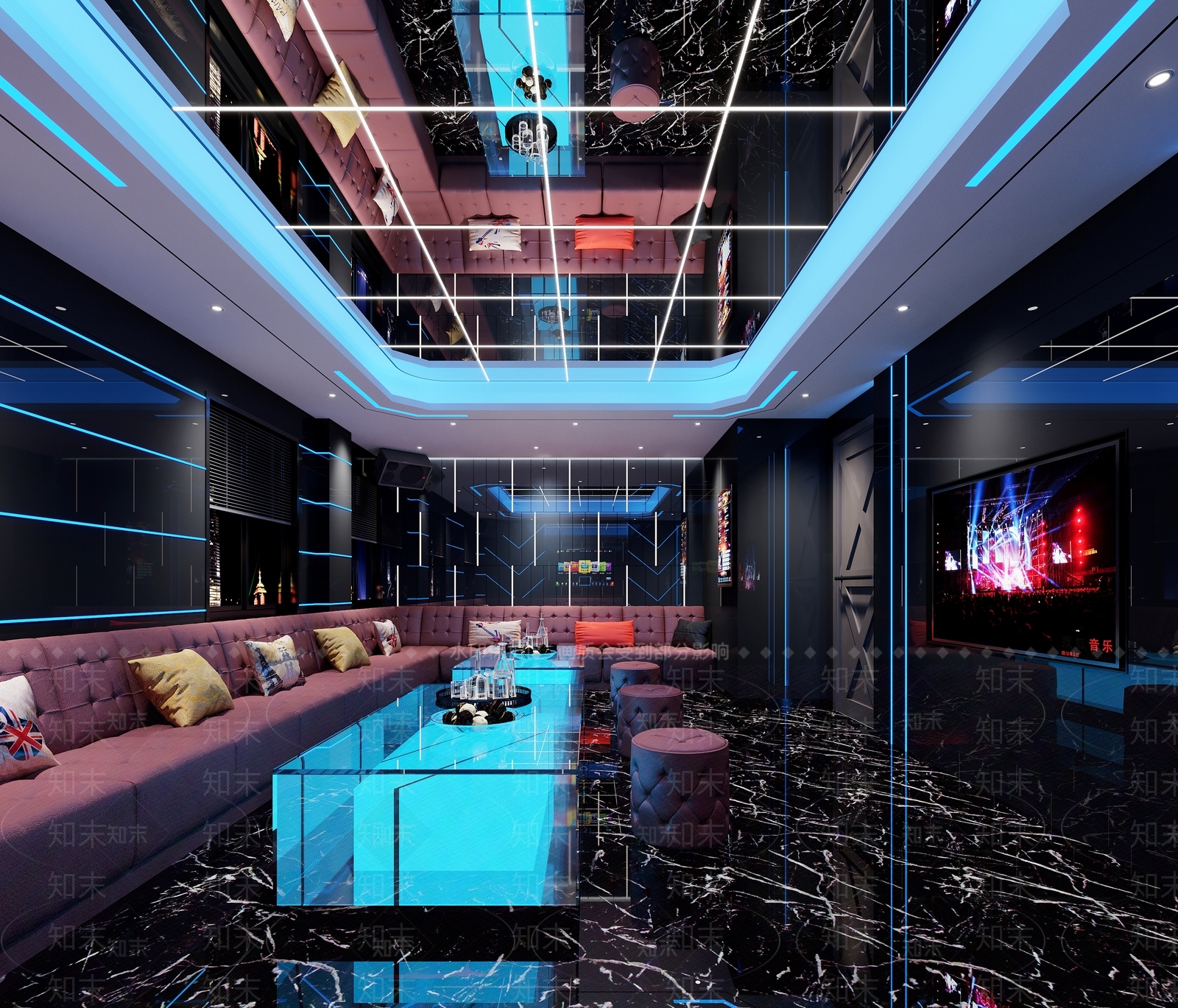 KTV包间3D模型下载【ID:1147605119】
