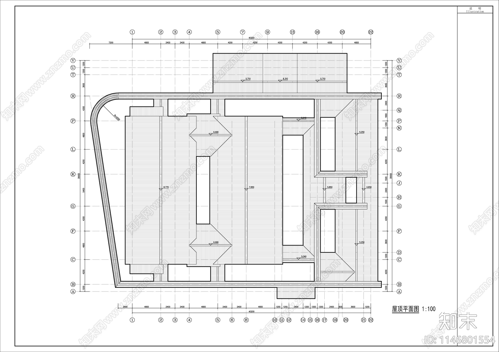 某古建筑建筑cad施工图下载【ID:1146801554】