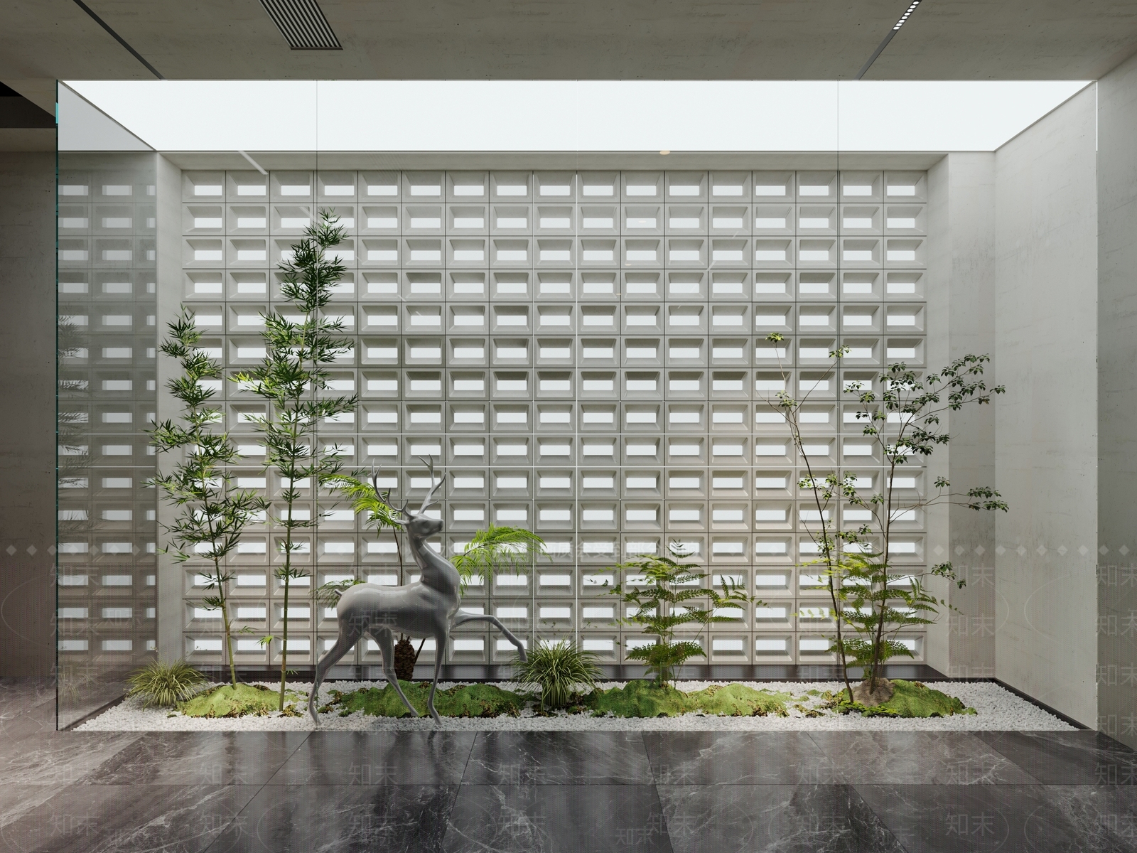 现代植物组合3D模型下载【ID:1146803349】