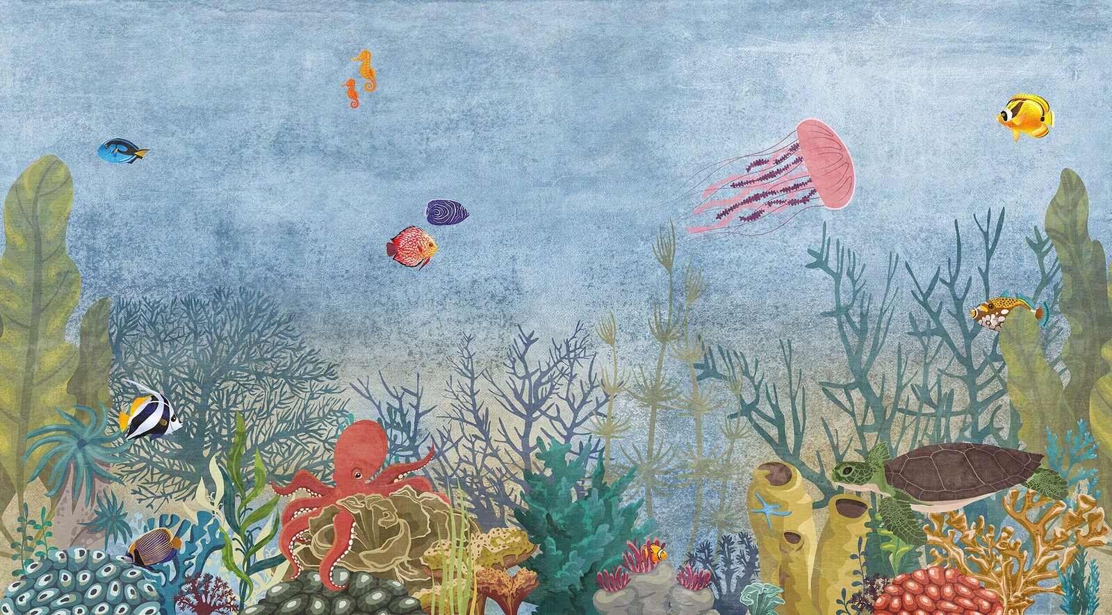 壁纸壁画儿童壁纸壁画海洋系列壁纸贴图下载【ID:1146804974】