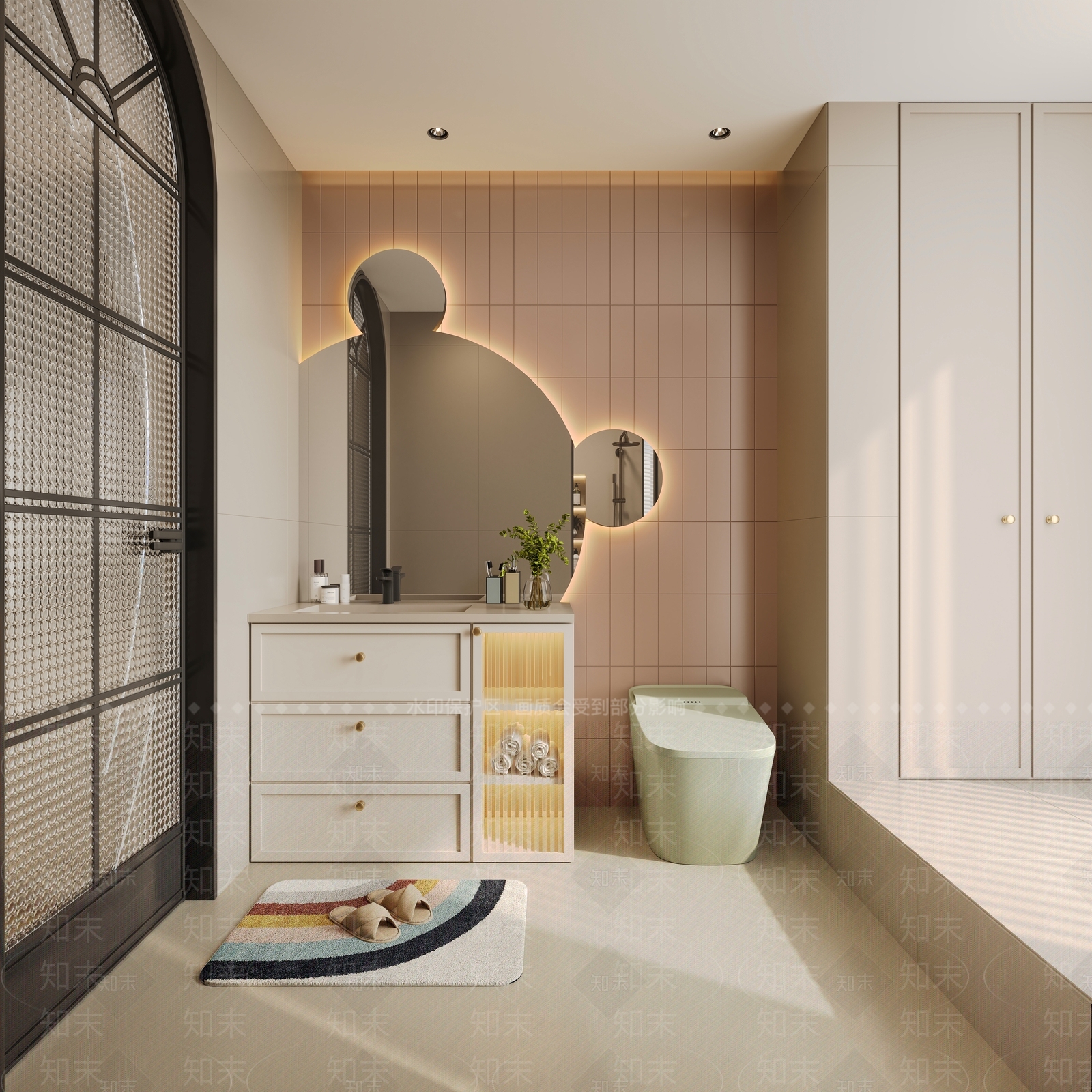 法式中古儿童卫生间3D模型下载【ID:1146808101】