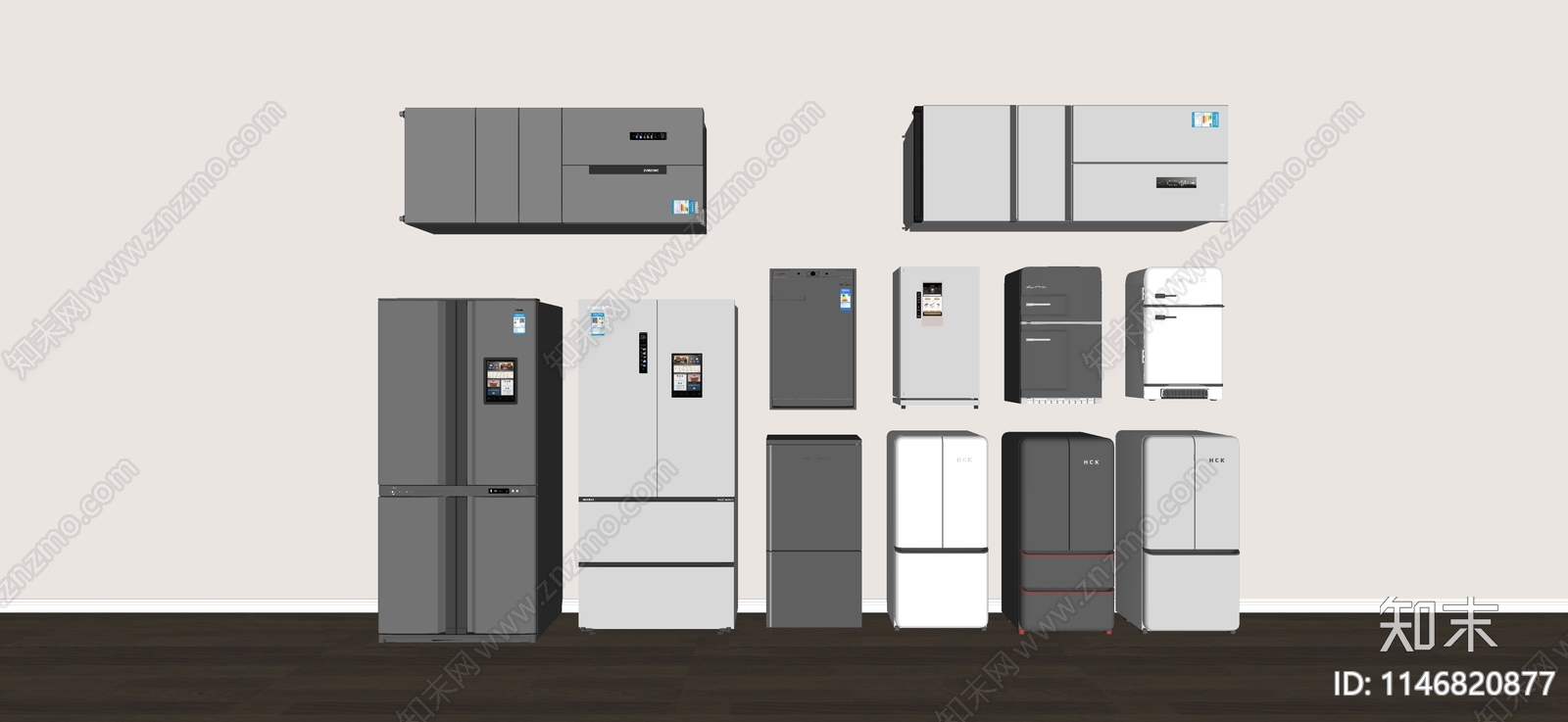 冰箱SU模型下载【ID:1146820877】