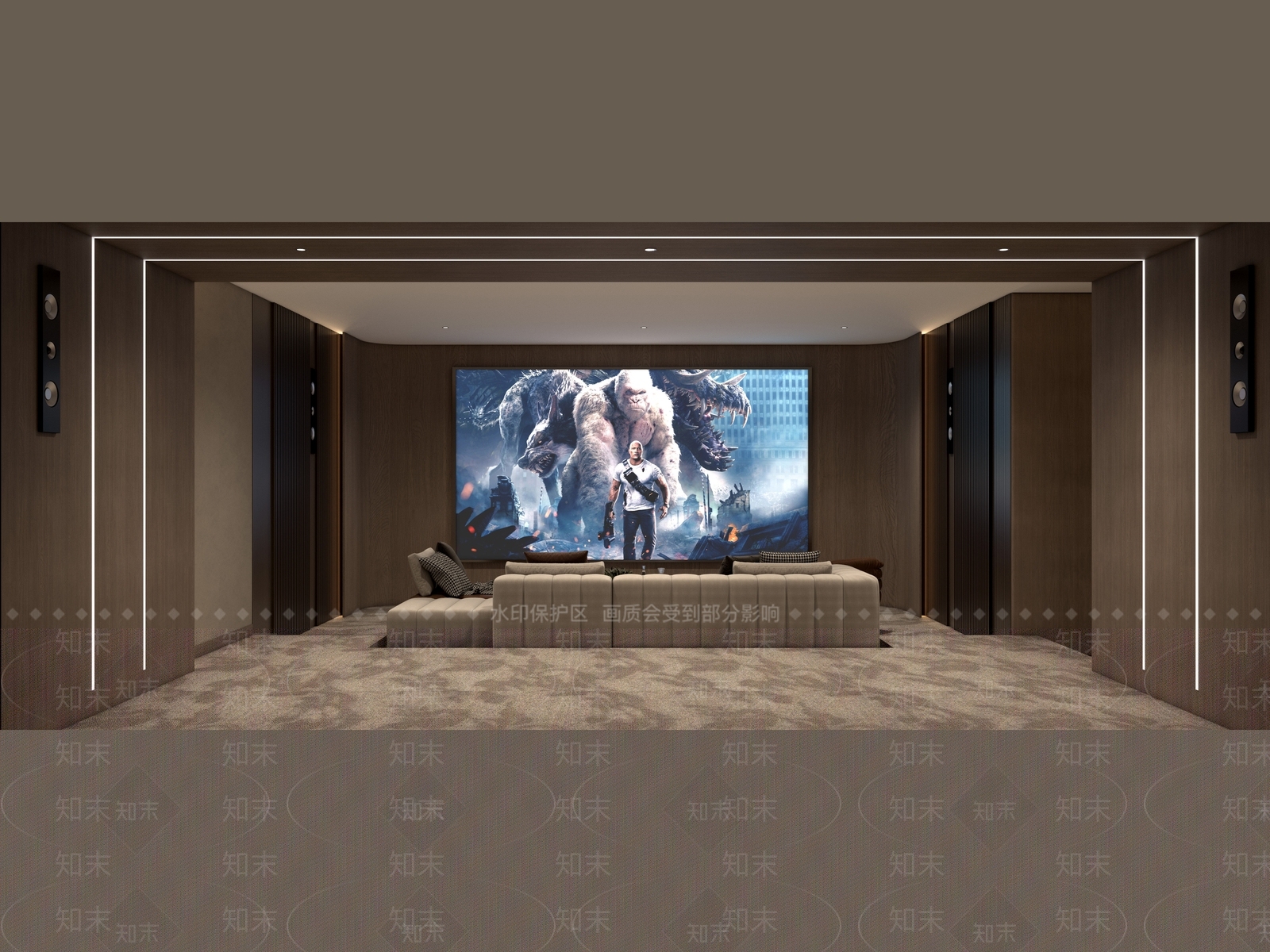 观影室3D模型下载【ID:1146826523】