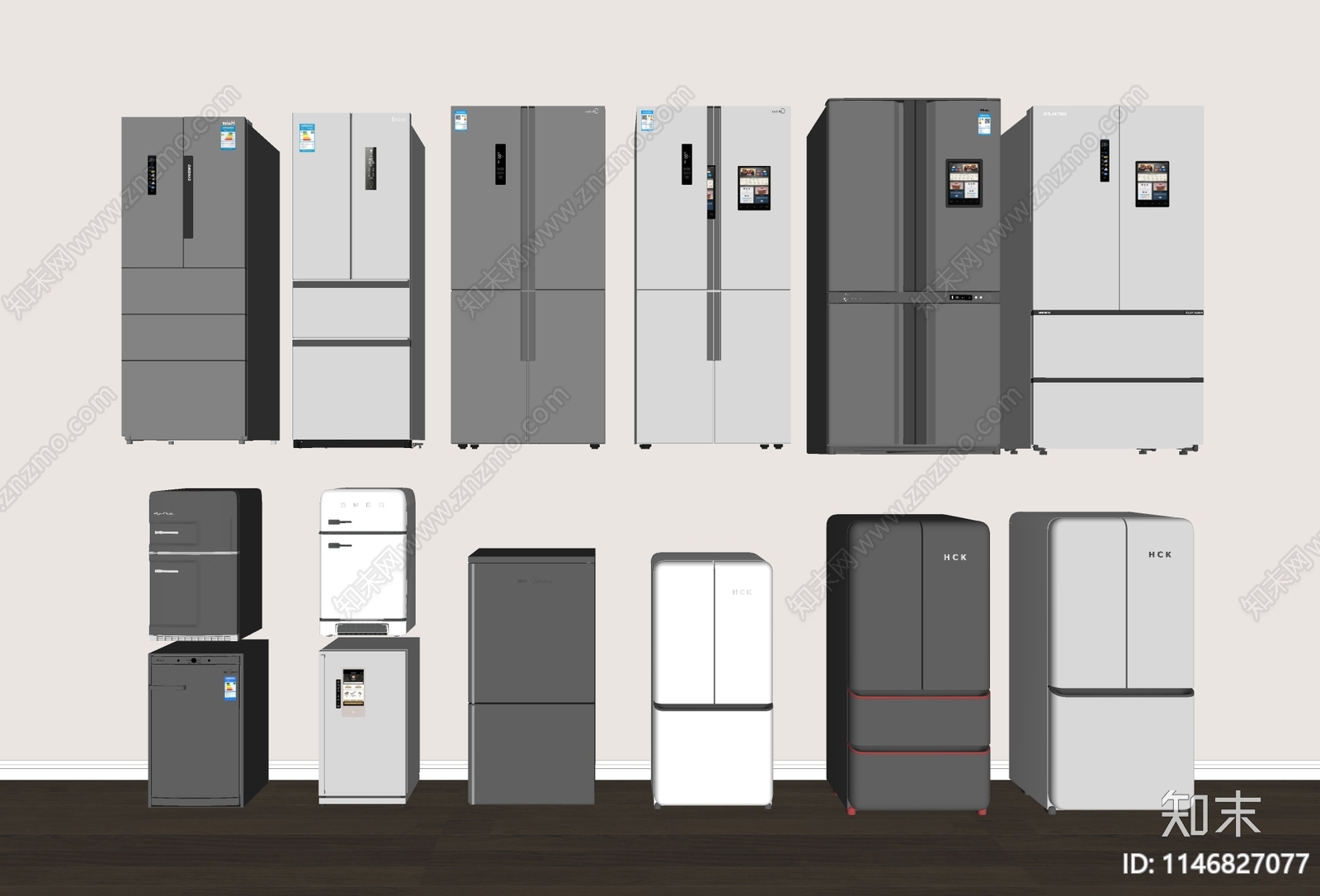 冰箱SU模型下载【ID:1146827077】