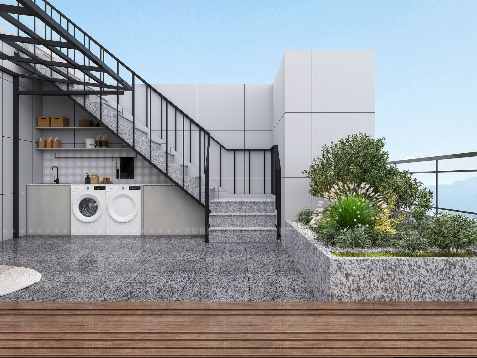 现代露台3D模型下载【ID:1146829471】