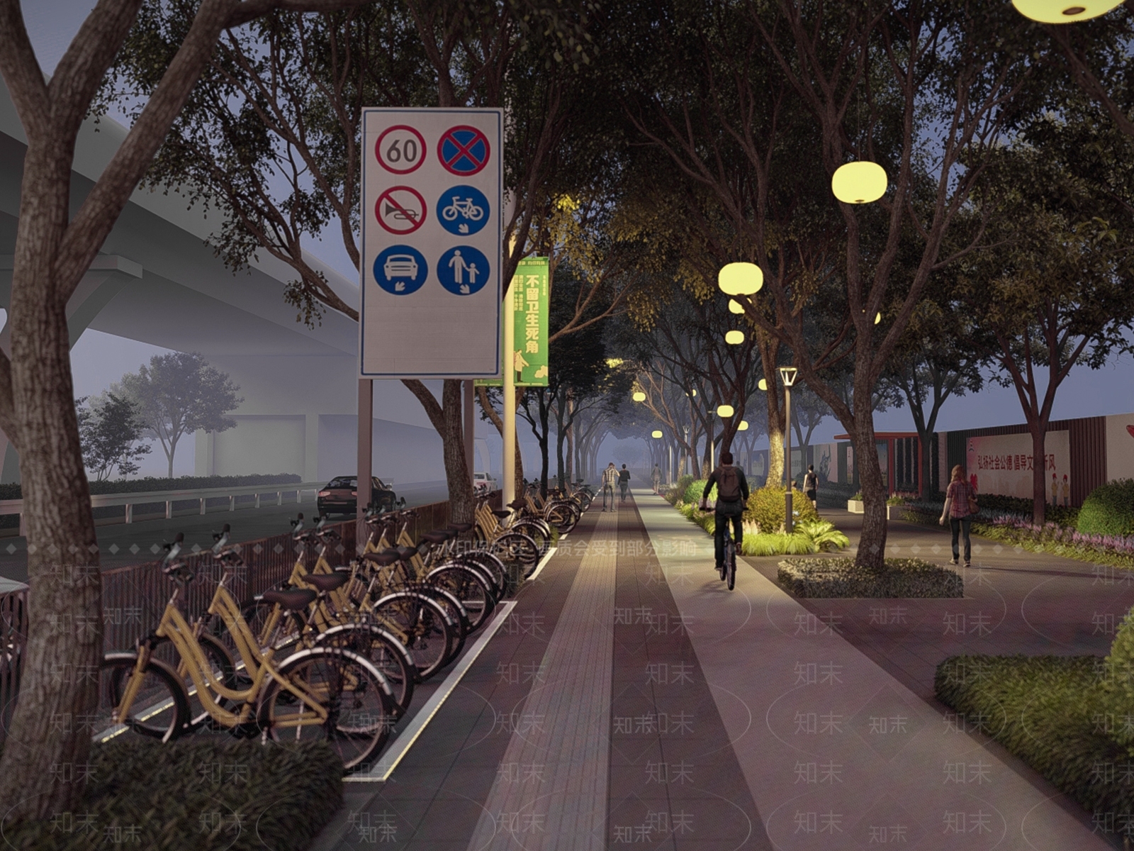 现代市政路街角景观SU模型下载【ID:1146830726】