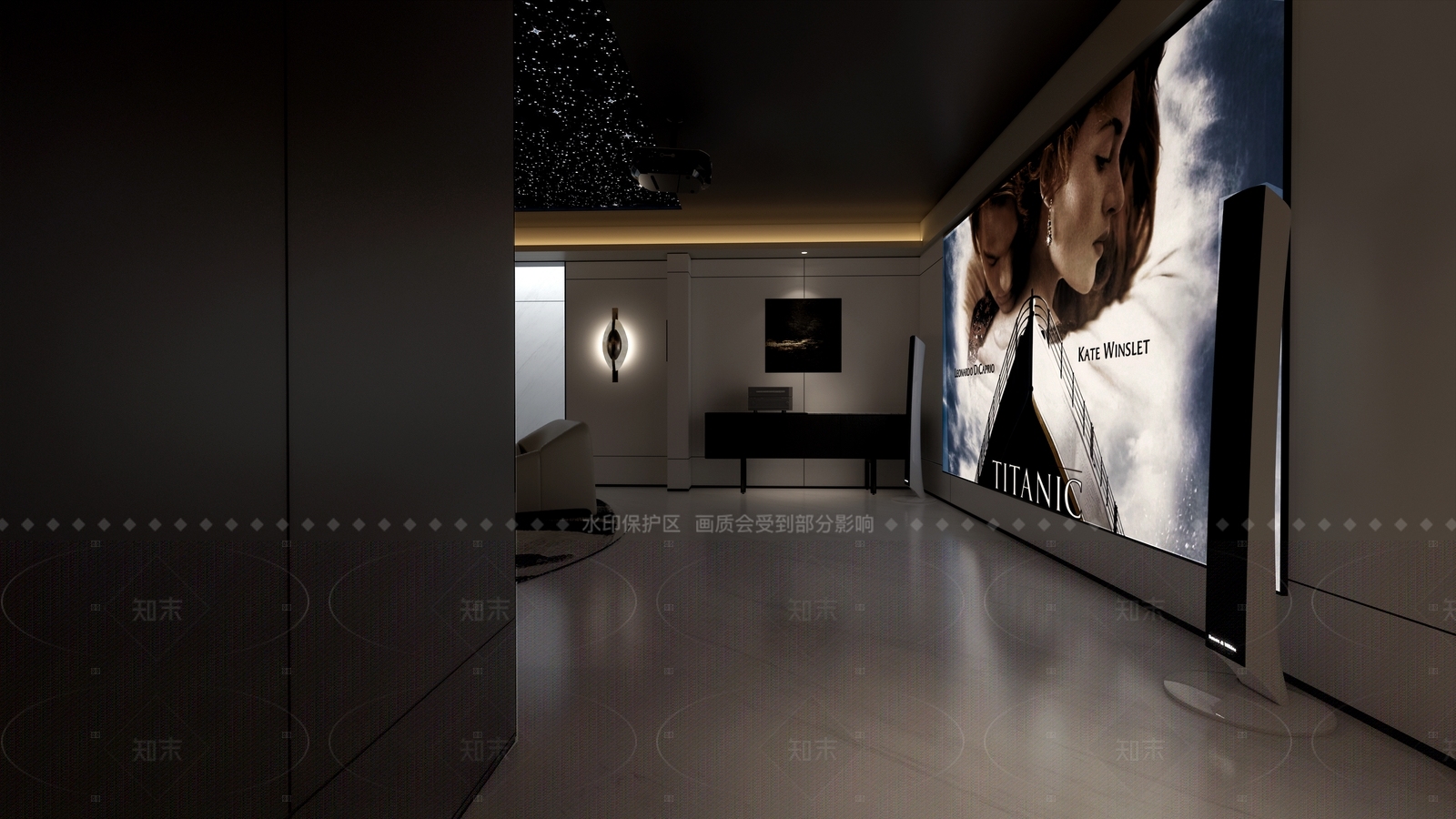 现代影音室SU模型下载【ID:1216055068】