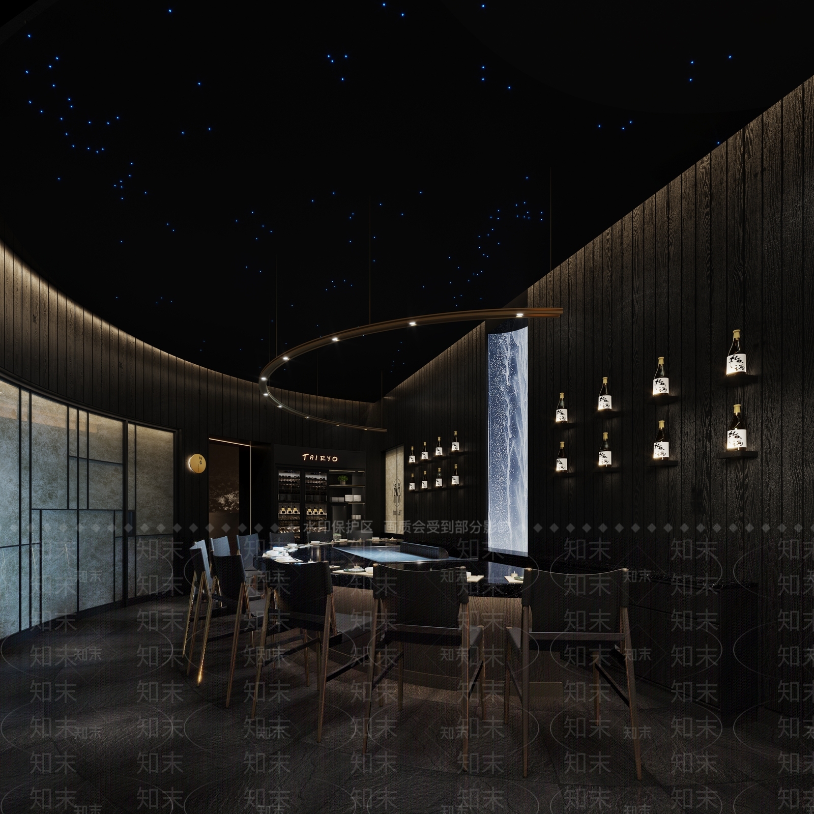 现代餐厅3D模型下载【ID:1146851846】