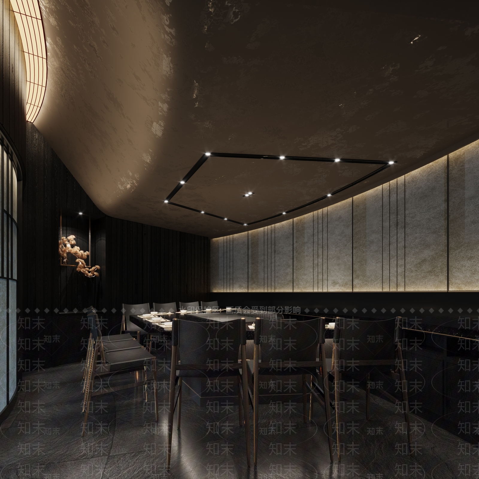 现代餐厅3D模型下载【ID:1146852021】