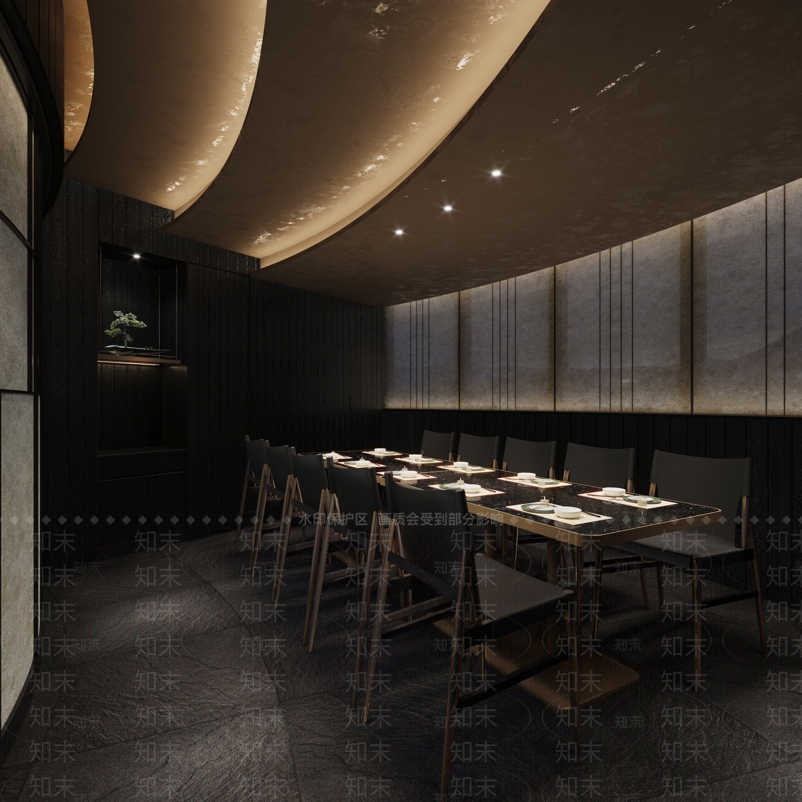 日料餐厅3D模型下载【ID:1146852038】