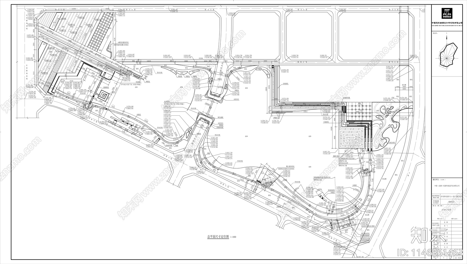 新川之心公园景观cad施工图下载【ID:1146861463】