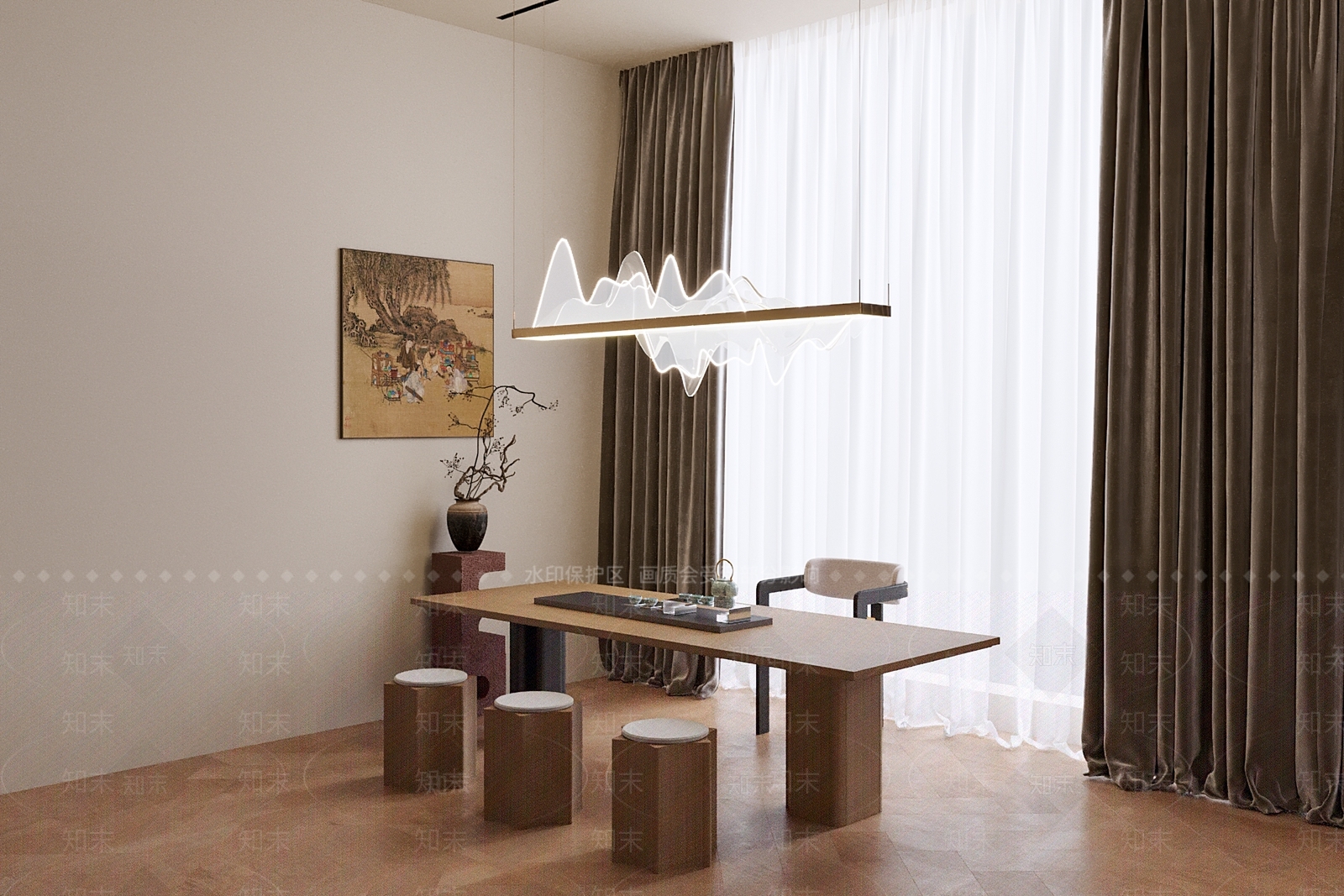 茶桌3D模型下载【ID:1146863246】