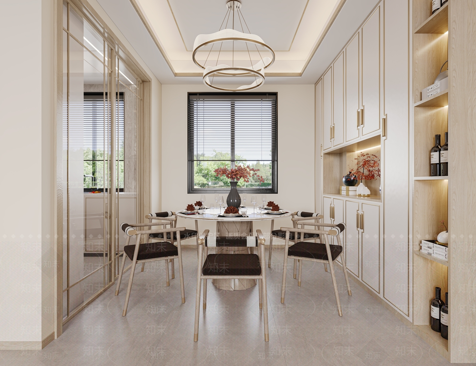 新中式餐厅客厅卧室3D模型下载【ID:1146864667】