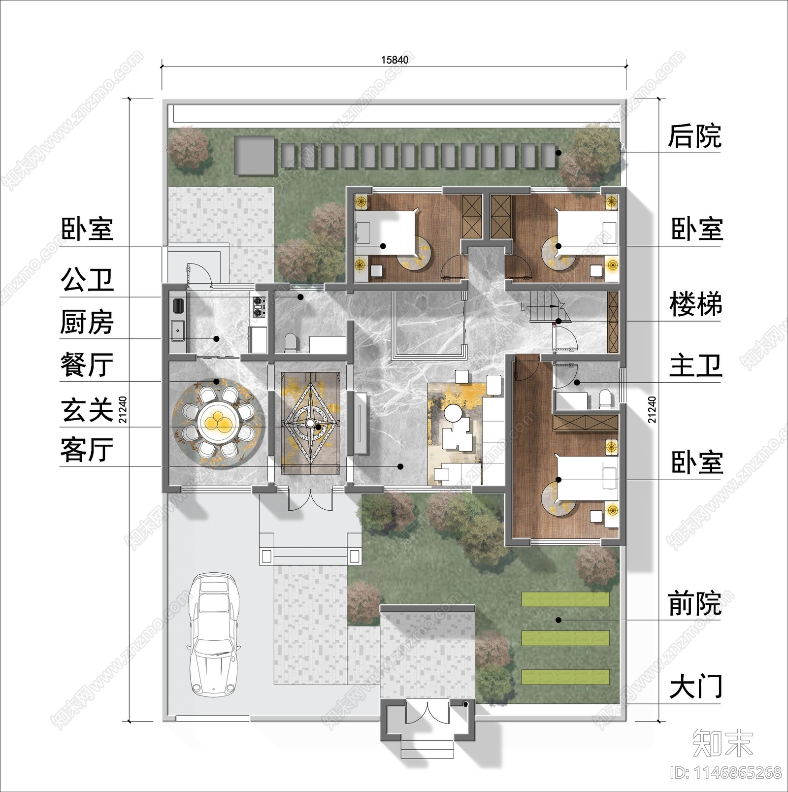 自建房室内cad施工图下载【ID:1146865268】